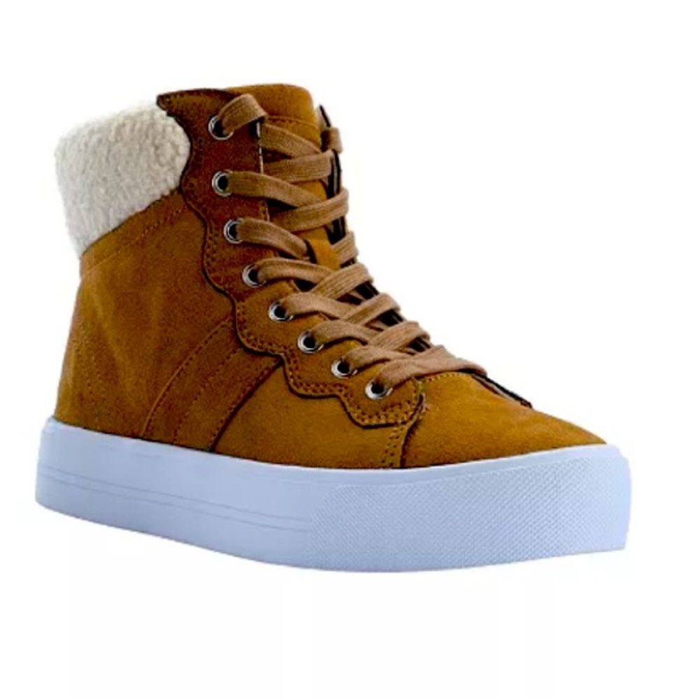 Marc Fisher Women’s Dapyr Sherpa High Top Sneakers
